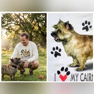 I LOVE MY CAIRN TERRIER Pullover Cotton Tee, Unisex, Gift Quality